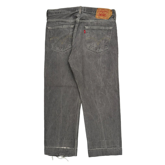 501 Levis Jeans - 34W 30L Grey Cotton