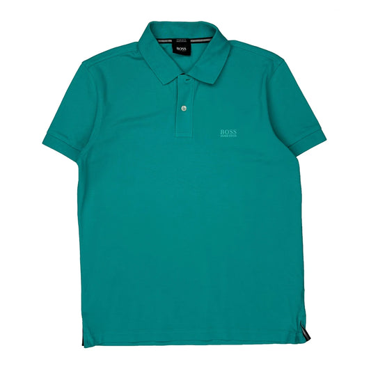 Hugo Boss Polo Shirt - Small Green Cotton