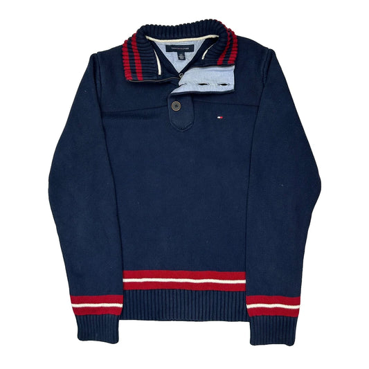 Tommy Hilfiger Jumper - Large Navy Knitted