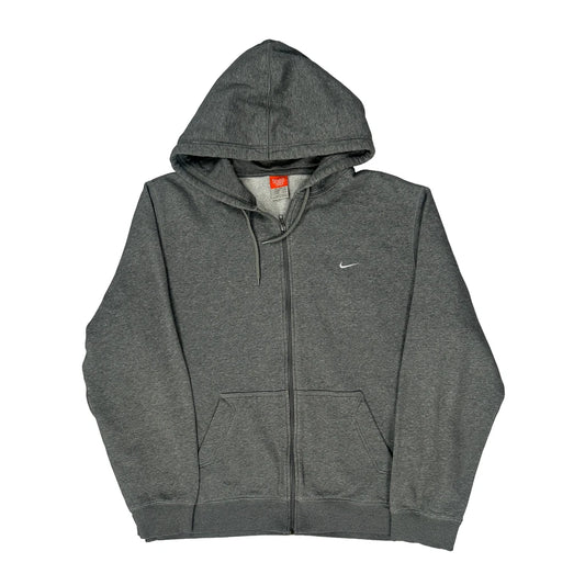 Nike Hoodie - 2XL Grey Cotton Blend