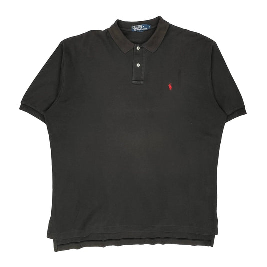 Polo By Ralph Lauren Polo Shirt - Large Black Cotton