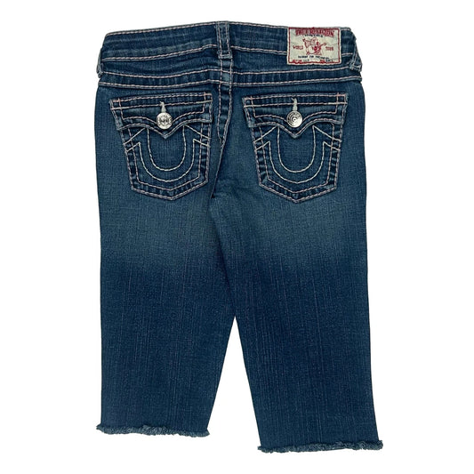 Vintage Age 10 True Religion Cropped Jeans - Mediumw 10L Blue Cotton