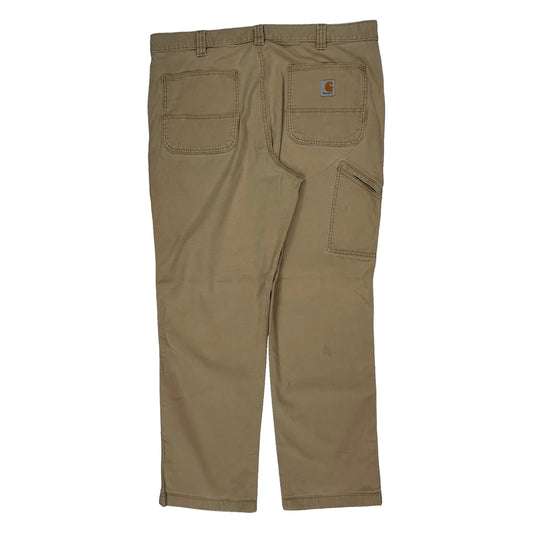 Carhartt Carpenter Trousers - 38W 32L Beige Cotton