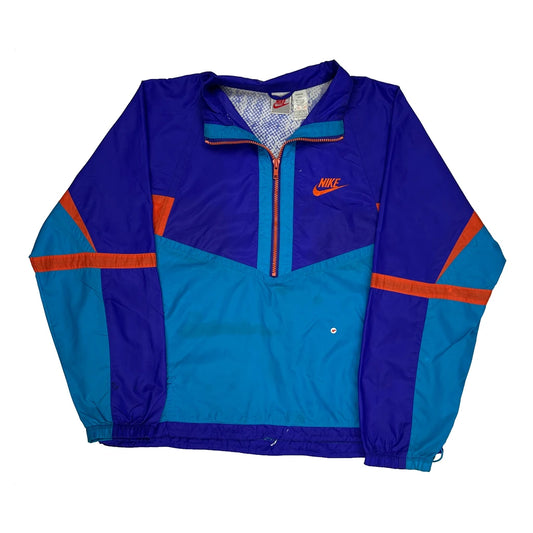 Nike Graphic Windbreaker - XL Blue Nylon