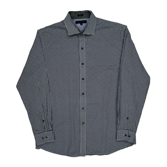Tommy Hilfiger Slim Fit Shirt - Large Blue Cotton