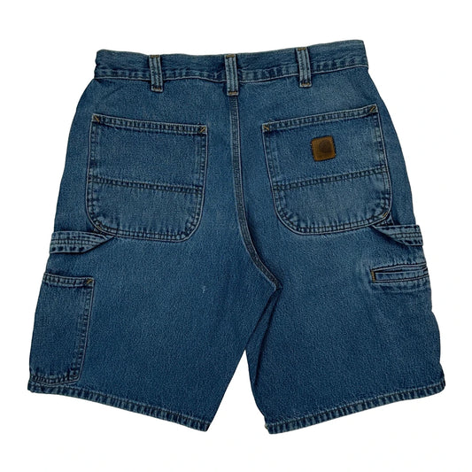 Carhartt Denim Shorts - 32W 9L Blue Denim