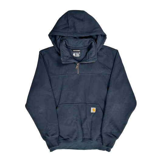 Reverse Weave Carhartt Hoodie - Medium Navy Cotton