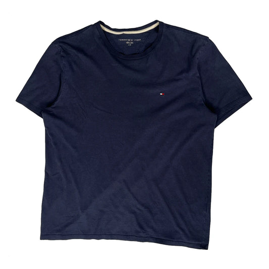 Tommy Hilfiger T-Shirt - Large Navy Cotton