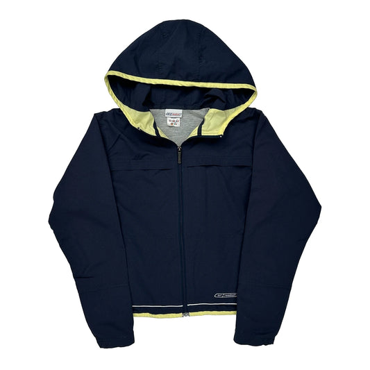 Reebok Windbreaker - Small Navy Polyester
