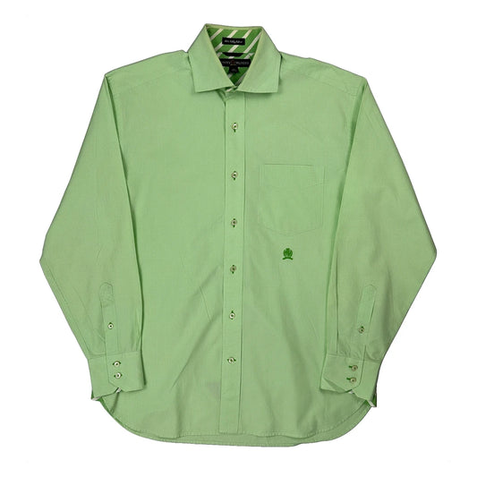 Vintage Tommy Hilfiger Shirt - Small Green Cotton