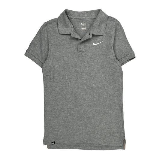 Nike Polo Shirt - XS Grey Cotton