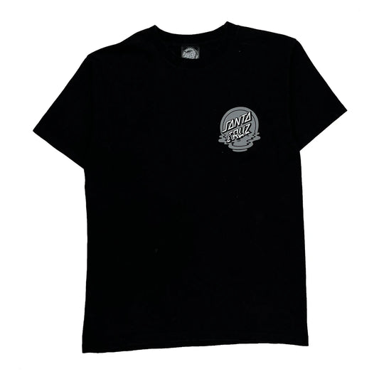 Vintage Skateboarding Santa Cruz Graphic T-Shirt - Small Black Cotton