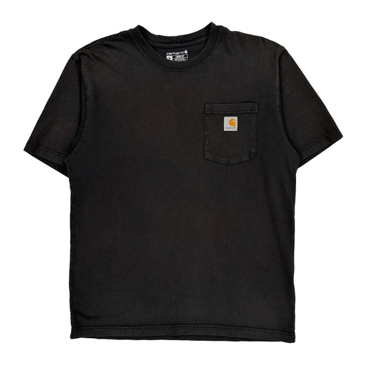 Carhartt T-Shirt - Medium Black Cotton