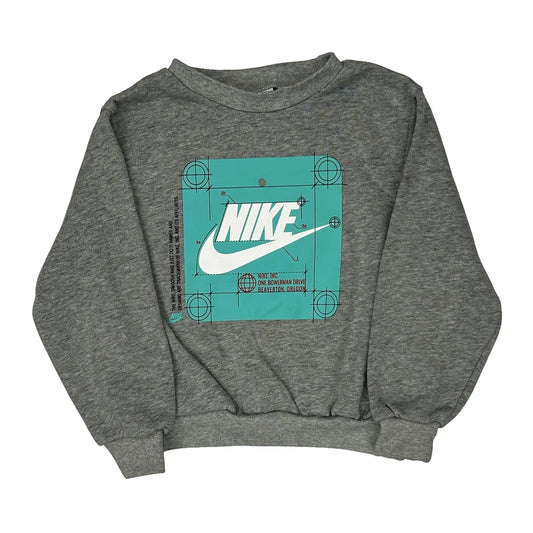 Age 2-3 Nike Graphic Sweatshirt - XS Grey Cotton Blend
