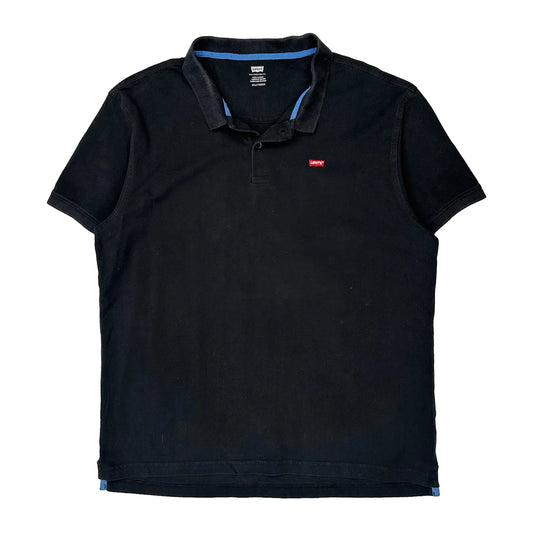 Levis Polo Shirt - 2XL Black Cotton