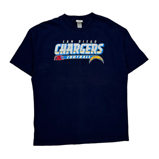 Vintage San Diego Chargers Nfl T-Shirt - XL Navy Cotton
