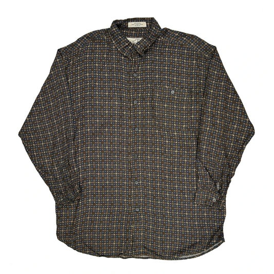 Me Sport Patterned Shirt - XL Brown Viscose