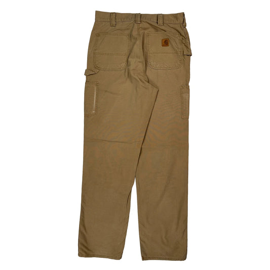 Carhartt Carpenter Trousers - 32W 36L Khaki Cotton