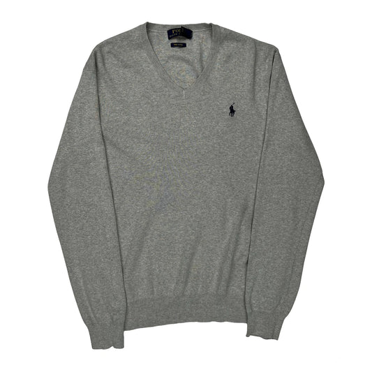 Polo By Ralph Lauren Jumper - Small Grey Cotton