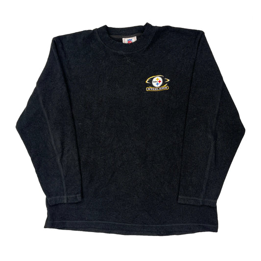 Pittsburgh Steelers Nfl Graphic Fleece - Large Black Polyester Blend