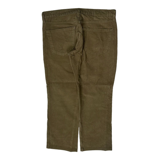 Vintage Levis Cord Trousers - 33W 25L Khaki Corduroy