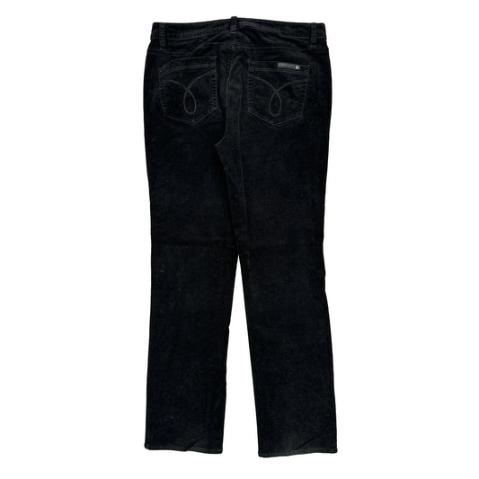 Calvin Klein Jeans Cord Trousers - 33″ Waist Black Cotton