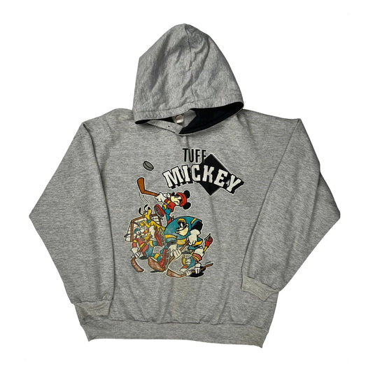 Mickey Mouse Playing Hockey Disney Hoodie - XL Multicoloured Cotton Blend
