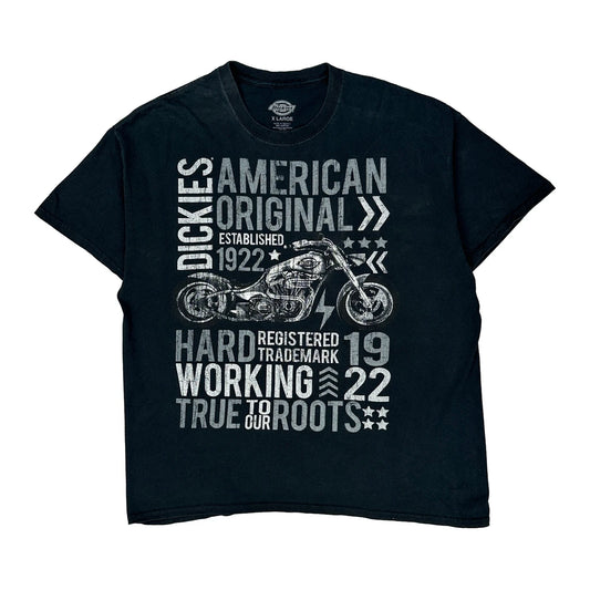 Motorcycle Dickies Graphic T-Shirt - XL Black Cotton