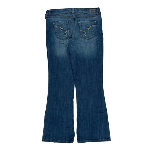 Y2K Lei Boot Cut Jeans - 30W UK 8 Blue Cotton