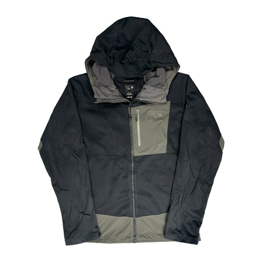 Vintage Mountain Hard Wear Waterproof Jacket - Large Black Nylon