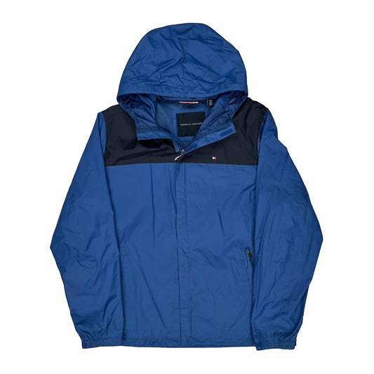 Vintage Tommy Hilfiger Windbreaker - XL Blue Polyester