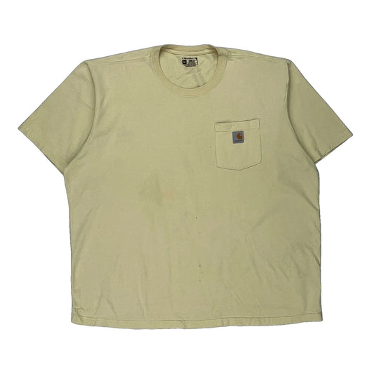 Carhartt T-Shirt - 2XL Beige Cotton