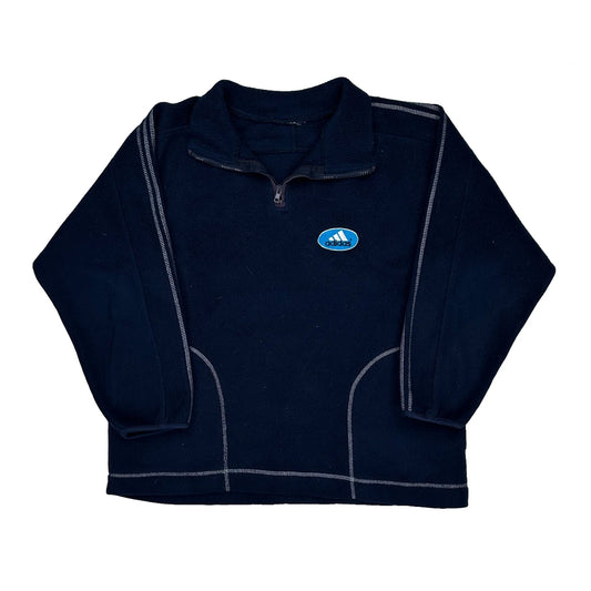 Adidas 1/4 Zip - XL Navy Polyester