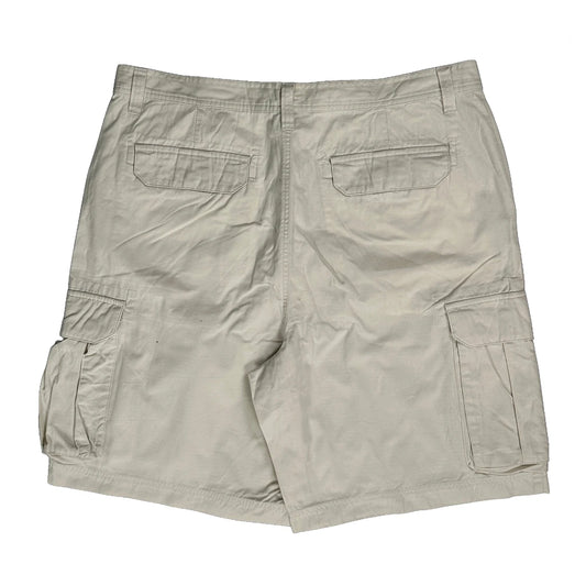 Tommy Hilfiger Cargo Shorts - 38W 9L Beige Cotton