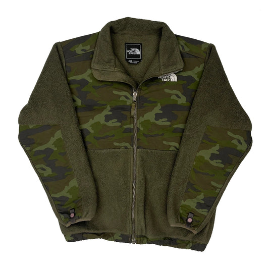 Age 14-16 The North Face Camo Denali Fleece Jacket - Large Green Polyester
