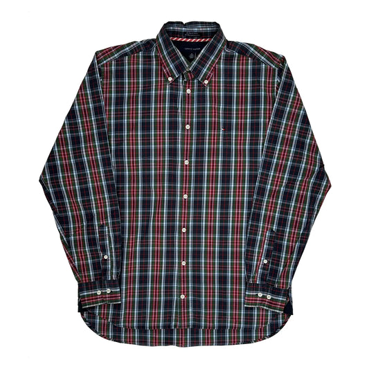 Tommy Hilfiger Checked Shirt - Medium Multicoloured Cotton