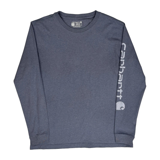 Carhartt Long Sleeve T-Shirt - Medium Grey Cotton