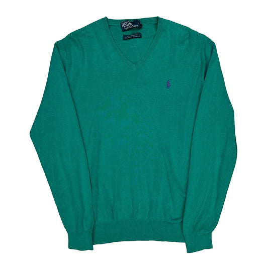 Polo By Ralph Lauren Jumper - Small Green Cotton
