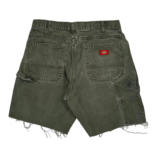 Dickies Carpenter Shorts - 31W 10L Green Cotton