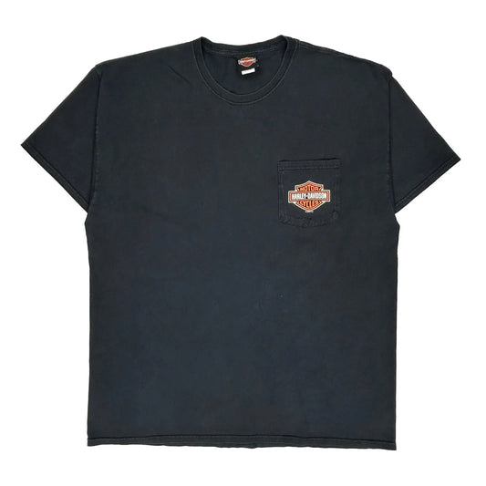 Idaho Harley Davidson Graphic T-Shirt - 2XL Black Cotton