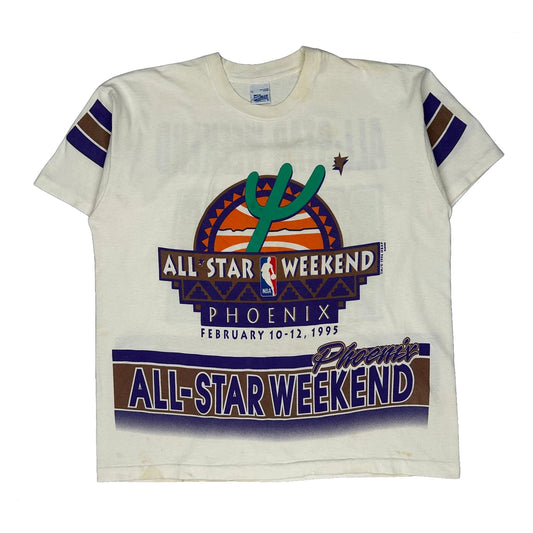Phoenix All-Star Weekend 1995 Salem Nba T-Shirt - XL White Cotton