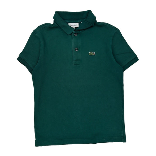Age 8 Lacoste Polo Shirt - Medium Green Cotton