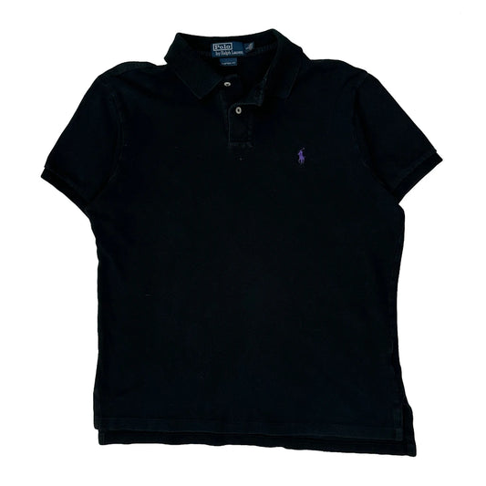 Polo By Ralph Lauren Polo Shirt - Large Black Cotton