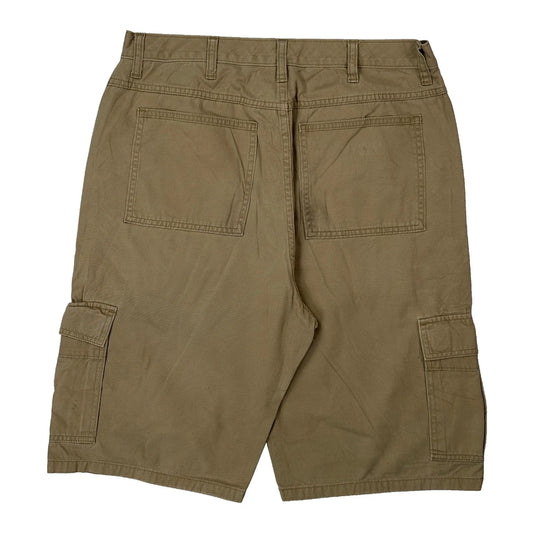 Wrangler Cargo Shorts - 34W 11L Khaki Cotton