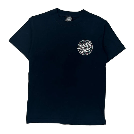 Santa Cruz Graphic T-Shirt - Small Black Cotton