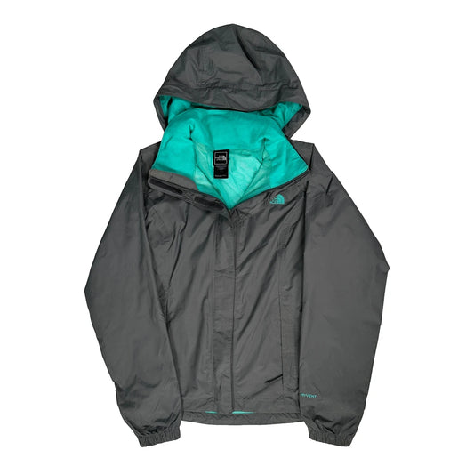 Vintage The North Face Waterproof Jacket - Small Grey Nylon