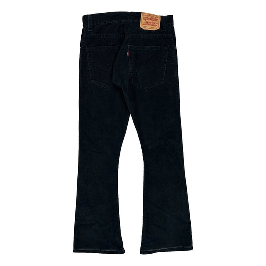 Vintage Levis Cord Trousers - 31W 31L Black Cotton