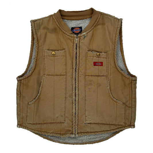 Dickies Gilet - Large Beige Cotton