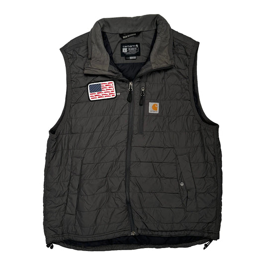 Vintage Rain Defender Carhartt Gilet - Large Grey Polyester