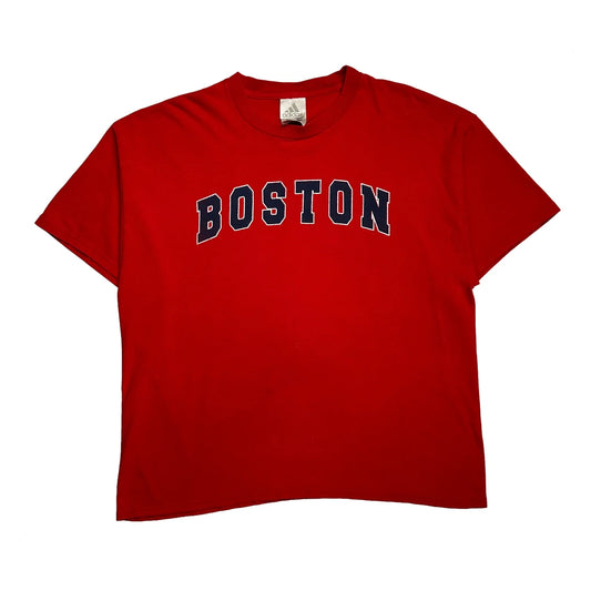 Boston Adidas College T-Shirt - XL Red Cotton